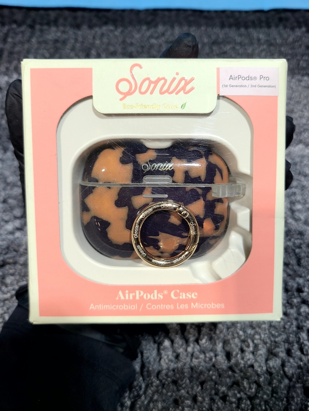 Sonix PLeopard AirPods Pro Case with Gold Ring